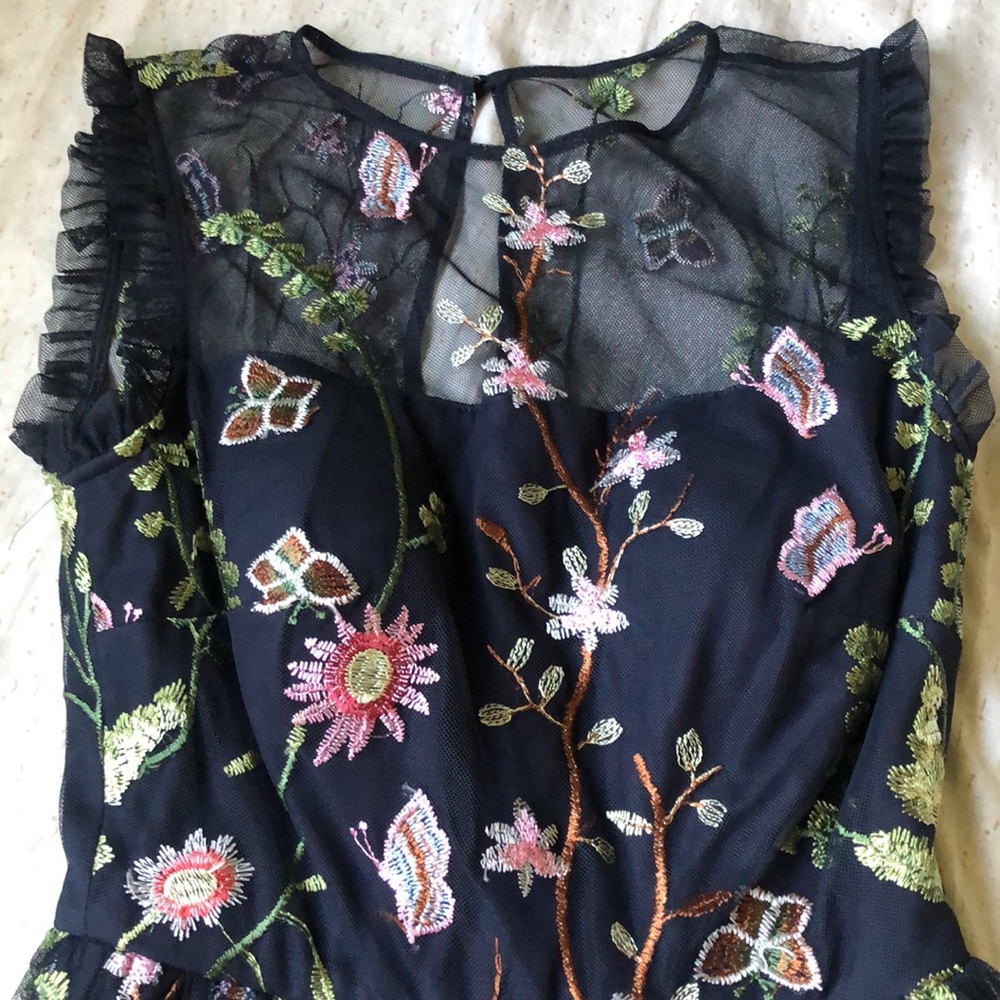 Morgan & Co floral gown size 1 - Picture 7 of 15